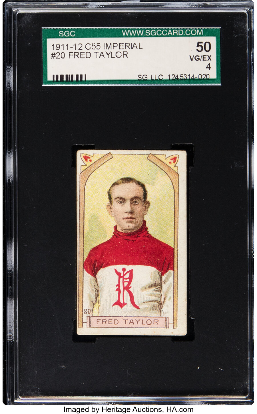 1911-12 Imperial Tobacco C55 #20 Fred Taylor — front
